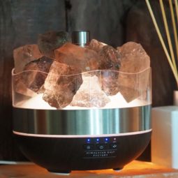 Treasures Smoky Quartz Diffuser Humidifier - Rough Stones | Himalayan Salt Factory