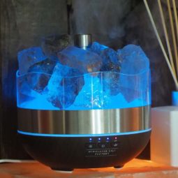 Treasures Smoky Quartz Diffuser Humidifier - Rough Stones | Himalayan Salt Factory