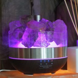 Treasures Smoky Quartz Diffuser Humidifier - Rough Stones | Himalayan Salt Factory