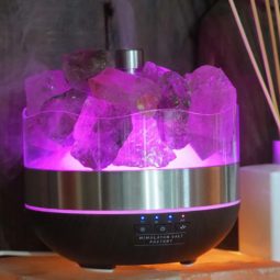Treasures Smoky Quartz Diffuser Humidifier - Rough Stones | Himalayan Salt Factory