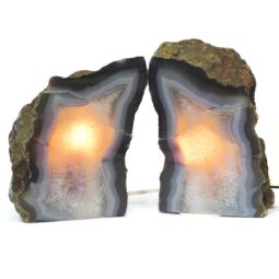 Twins Agate Crystal Lamp S140 | Himalayan Salt Factory