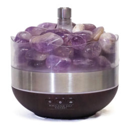 Treasurers Amethyst Diffuser Humidifier - Polished Stones 13 Diffuser with Amethyst Polished Stone | Himalayan Salt Factory