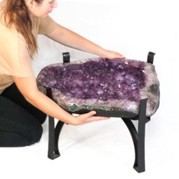 80kg Big Amethyst Crystal Geode Specimen Table DS147 12 Amethyst Crystal Coffee Table DS147-7 | Himalayan Salt Factory