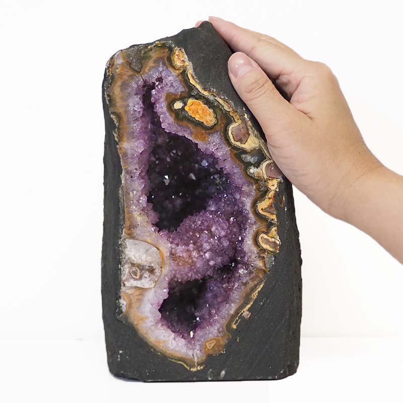 3kg Amethyst Crystal Geode Specimen DS102 4 Amethyst Crystal Geode Specimen DS102 | Himalayan Salt Factory