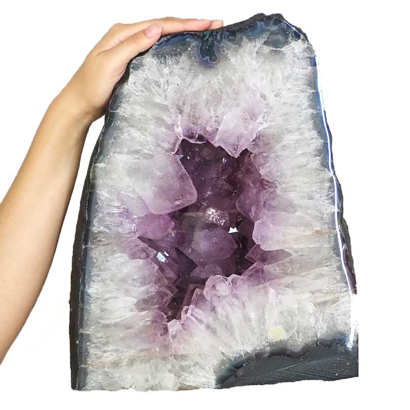 26.5kg Amethyst Crystal Geode Specimen DS83 4 Amethyst Crystal Geode Specimen DS83-1 | Himalayan Salt Factory