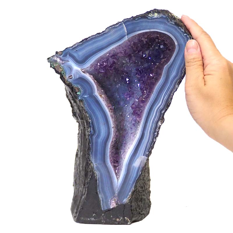 3.85kg Amethyst Crystal Geode Specimen DS99 4 Amethyst Crystal Geode Specimen DS99 | Himalayan Salt Factory