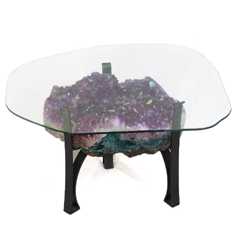 49.63kg Amethyst Crystal Geode Specimen Table DS145 10 Amethyst Crystal Geode Specimen Table DS145-4 | Himalayan Salt Factory