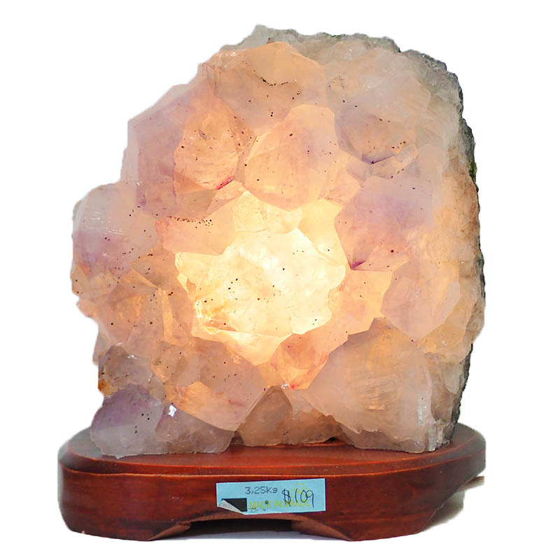 3.25kg Amethyst Crystal Lamp DS12 4 Amethyst Crystal Lamp DS12-2 | Himalayan Salt Factory