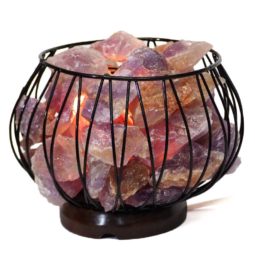 Amethyst Crystal Rock Freedom Amore Lamp | Himalayan Salt Factory