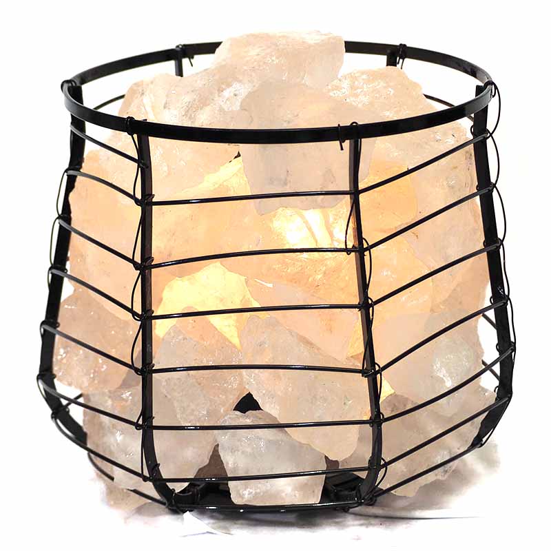 Clear Quartz Crystal Rocks Relaxing Capsule Lamp 4 Clear Crystal Rocks Relaxing Capsule Lamp | Himalayan Salt Factory