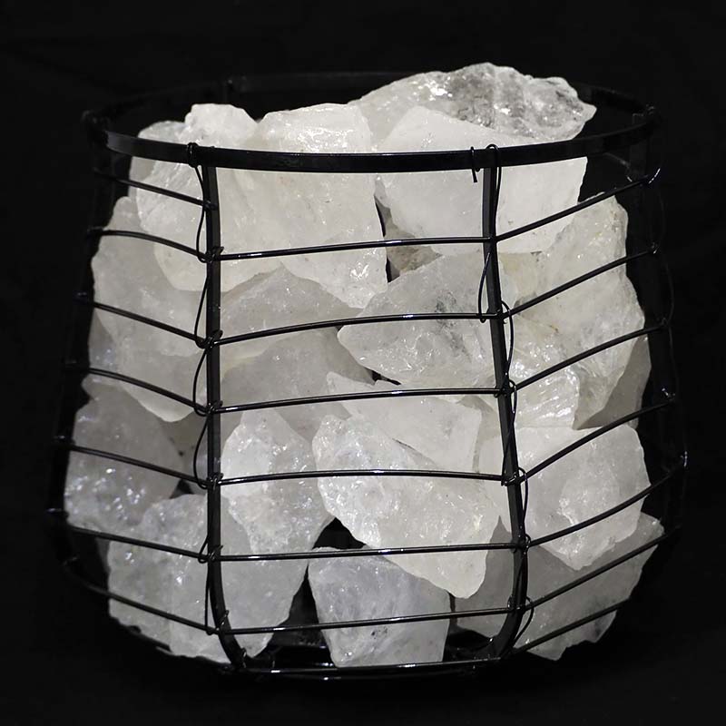 Clear Quartz Crystal Rocks Relaxing Capsule Lamp 5 Clear Crystal Rocks Relaxing Capsule Lamp | Himalayan Salt Factory