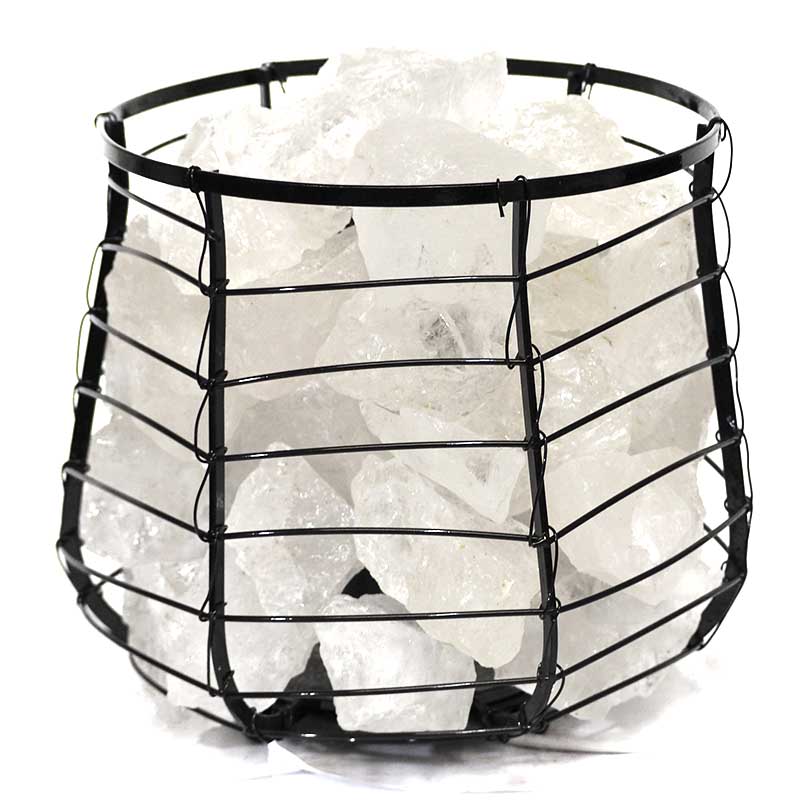 Clear Quartz Crystal Rocks Relaxing Capsule Lamp 3 Clear Crystal Rocks Relaxing Capsule Lamp | Himalayan Salt Factory