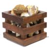 Golden Crystal Rocks Cubic Lamp | Himalayan Salt Factory