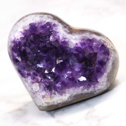 Natural Amethyst Druze Heart DS50 | Himalayan Salt Factory