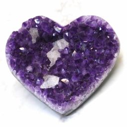 Natural Amethyst Druze Heart DS52-1 | Himalayan Salt Factory
