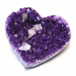 Natural Amethyst Druze Heart DS52 | Himalayan Salt Factory