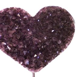 1.65kg Natural Amethyst Druze Heart DS54 6 Natural Amethyst Druze Heart DS54-2 | Himalayan Salt Factory