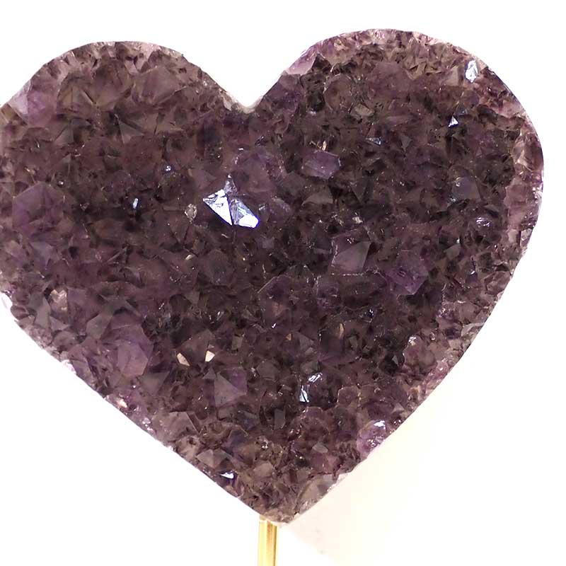 2.0kg Natural Amethyst Druze Heart DS56 5 Natural Amethyst Druze Heart DS56-2 | Himalayan Salt Factory
