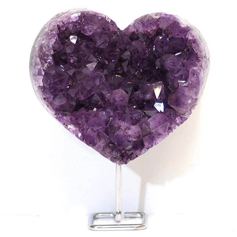2.15kg Natural Amethyst Druze Heart DS57 3 Natural Amethyst Druze Heart DS57-1 | Himalayan Salt Factory