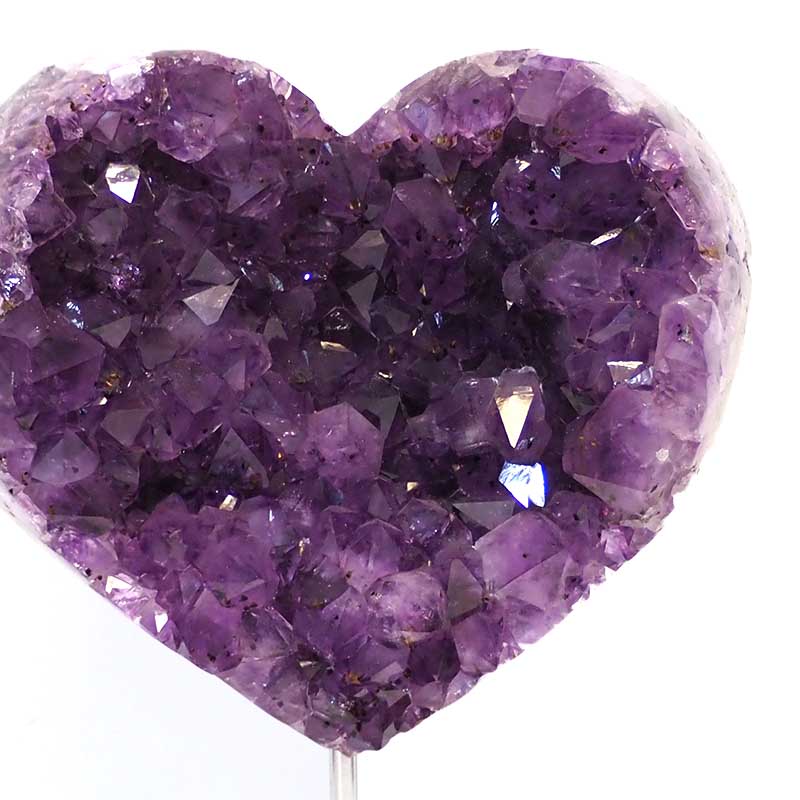 2.15kg Natural Amethyst Druze Heart DS57 5 Natural Amethyst Druze Heart DS57-2 | Himalayan Salt Factory