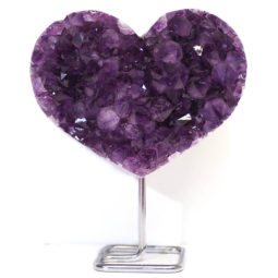Natural Amethyst Druze Heart DS59-1 | Himalayan Salt Factory