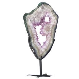 Natural Brazil Amethyst Geode Slice DS132-2 | Himalayan Salt Factory