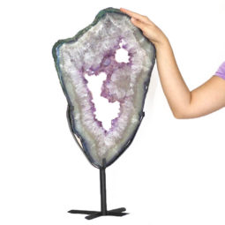 Natural Brazil Amethyst Geode Slice DS132-3 | Himalayan Salt Factory