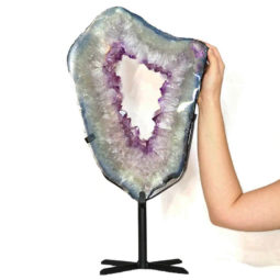 7.05kg Natural Brazil Amethyst Geode Slice DS133 6 Natural Brazil Amethyst Geode Slice DS133-2 | Himalayan Salt Factory