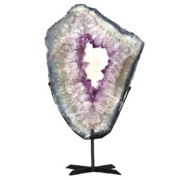 Natural Brazil Amethyst Geode Slice DS134-2 | Himalayan Salt Factory