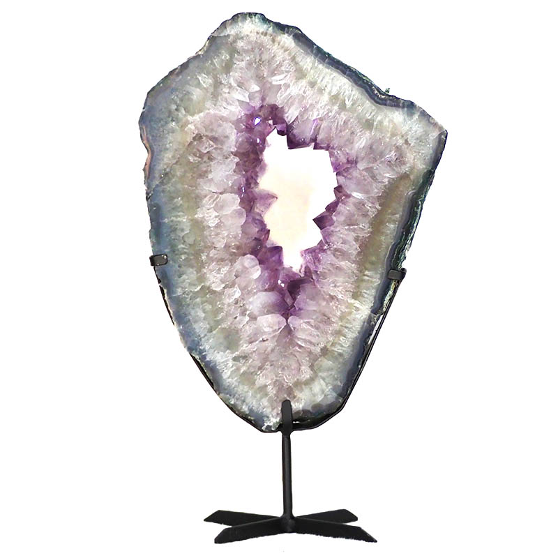 6.45kg Natural Brazil Amethyst Geode Slice DS134 3 Natural Brazil Amethyst Geode Slice DS134-2 | Himalayan Salt Factory