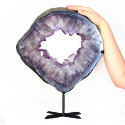 7.60kg Natural Brazil Amethyst Geode Slice DS135 6 Natural Brazil Amethyst Geode Slice DS135-2 | Himalayan Salt Factory