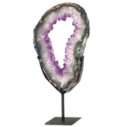 Natural Brazil Amethyst Geode Slice DS136-1 | Himalayan Salt Factory