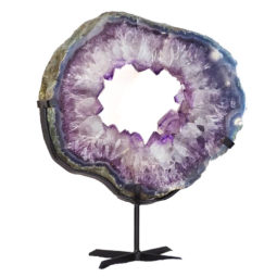 Natural Brazil Amethyst Geode Slice DS137 | Himalayan Salt Factory