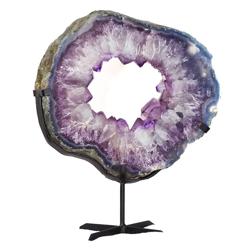 7.5kg Natural Brazil Amethyst Geode Slice DS137 3 Natural Brazil Amethyst Geode Slice DS137 | Himalayan Salt Factory