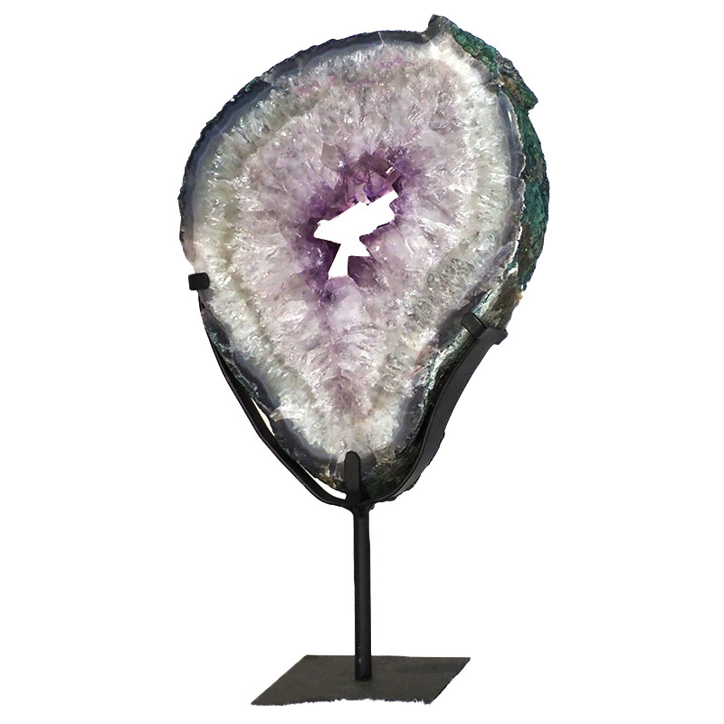4.20kg Natural Brazil Amethyst Geode Slice DS138 3 Natural Brazil Amethyst Geode Slice DS138-1 | Himalayan Salt Factory