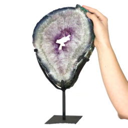 4.20kg Natural Brazil Amethyst Geode Slice DS138 6 Natural Brazil Amethyst Geode Slice DS138 | Himalayan Salt Factory