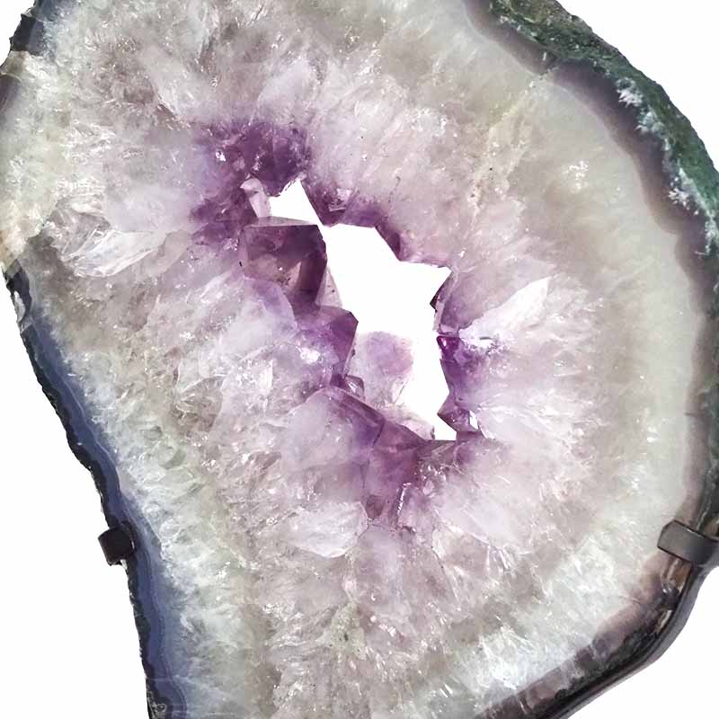 3.65kg Natural Brazil Amethyst Geode Slice DS140 5 Natural Brazil Amethyst Geode Slice DS140 | Himalayan Salt Factory