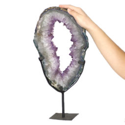 Natural Brazil Amethyst Geode Slice DS143-3 | Himalayan Salt Factory