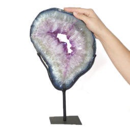 4.05kg Natural Brazil Amethyst Geode Slice DS144 6 Natural Brazil Amethyst Geode Slice DS144-2 | Himalayan Salt Factory
