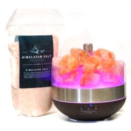 Natures Antibacterial Himalayan Salt Diffuser with Saline Solution - Himalayan Salt Chunks | Himalayan Salt Factory