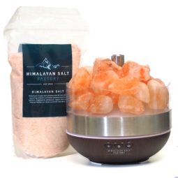 Natures Antibacterial Himalayan Salt Diffuser with Saline Solution - Himalayan Salt Chunks | Himalayan Salt Factory