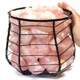 5kg Rose Quartz Crystal Double Rock and Gemstones Love Capsule Lamp 7 Rose Quartz Crystal Double Rock and Gemstones Love Capsule Lamp | Himalayan Salt Factory