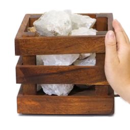 Rough Crystal Rocks Cubic Lamp | Himalayan Salt Factory