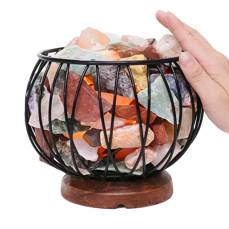 Rough Mix Crystal Rock Amore Lamp 5 Rough Mixed Crystal Rock Amore Lamp | Crystal Factory
