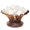 Selenite Crystal Candy Lotus Lamp | Himalayan Salt Factory