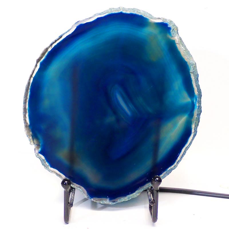 Sliced Brazilian Crystal Agate Lamp S240 5 Sliced Brazilian Crystal Agate Lamp S240-1 | Himalayan Salt Factory