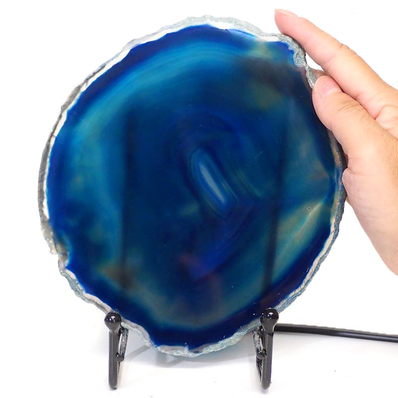 Sliced Brazilian Crystal Agate Lamp S240 4 Sliced Brazilian Crystal Agate Lamp S240-2 | Himalayan Salt Factory