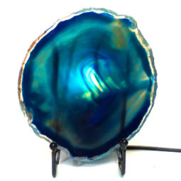 Sliced Brazilian Crystal Agate Lamp S240 | Himalayan Salt Factory
