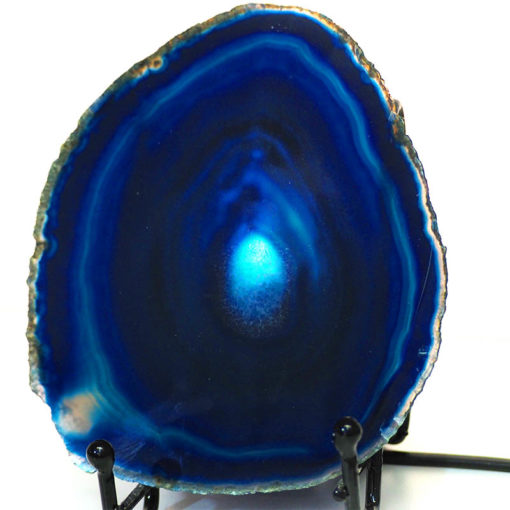 Sliced Brazilian Crystal Agate Lamp S241-2 | Himalayan Salt Factory