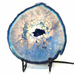 Sliced Brazilian Crystal Agate Lamp S252-2 | Himalayan Salt Factory